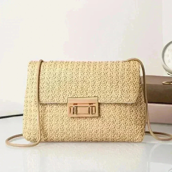 Handbags - Weaved Shoulder Simple Crossbody Bag